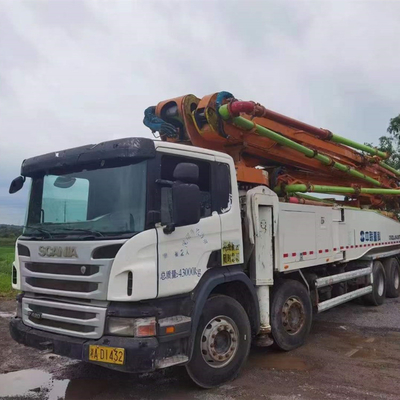 33T gebruikte Vrachtwagen Concrete Pomp, de Pompvrachtwagen ZLJ5293THB125-37 van het 37 Metercement