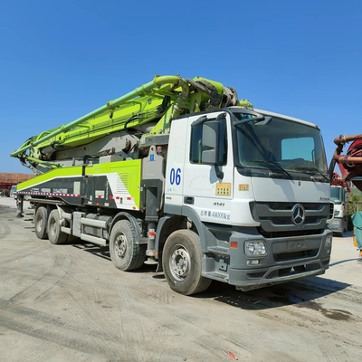 Opgezette Gebruikte Vrachtwagen Concrete Pomp, Elektrische Diesel Motor 49m concrete boompomp