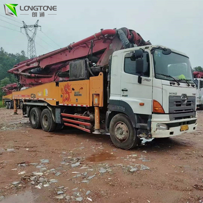 Gepaste kleur Gebruikte Vrachtwagen Concrete Pomp, s-Klep Putzmeister 42m Concrete Pomp