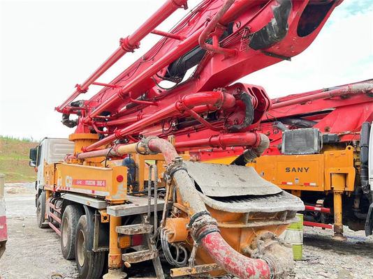 Gepaste kleur Gebruikte Vrachtwagen Concrete Pomp, s-Klep Putzmeister 42m Concrete Pomp