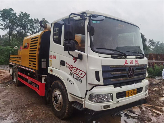 Zoomlion gebruikte de Vrachtwagen Opgezette Concrete Vrachtwagens 45m3/h van de Lijnpomp