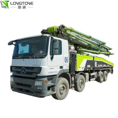 ZOOMLION de gebruikte Aanhangwagen zette Concrete Pomp 56m 180M3/H met Hydraulisch Systeem op